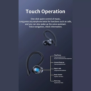 Foto 2 | Auriculares Bluetooth Manos Libres Fralugio T82 Tws Wireless Hook Enc color Negro
