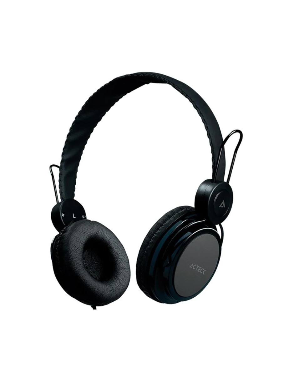 Foto 3 pulgar | Audífonos Acteck On-ear 3.5mm (negros)