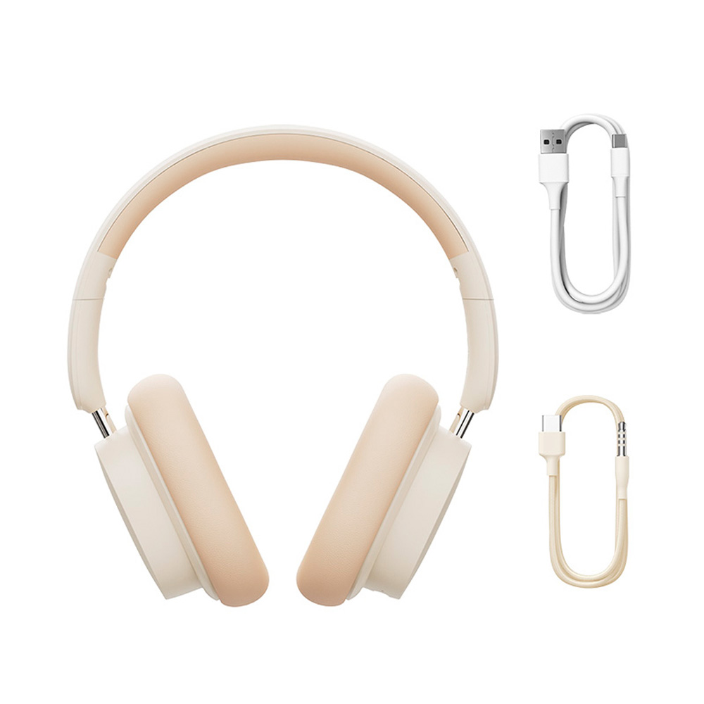 Foto 5 pulgar | Audífonos Inalámbricos Baseus Bowie D05 Beige con Cable Jack 3.5 MM