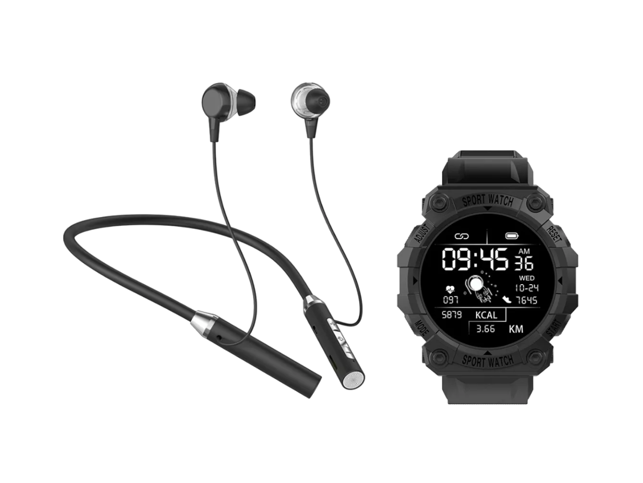 Audífonos In Ear Sport Watch con Reloj 2 Piezas