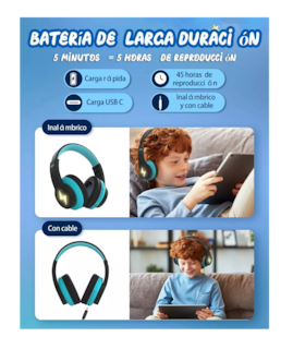 Foto 4 | Audífonos Inalámbricos Seenda Azules con Bluetooth