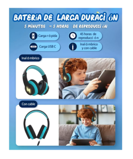 Foto 4 | Audífonos Inalámbricos Seenda Azules con Bluetooth