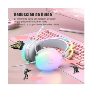Foto 3 | Audífonos Gamers Onikuma Grises con Micrófono