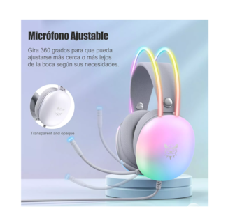 Foto 5 | Audífonos Gamers Onikuma Grises con Micrófono