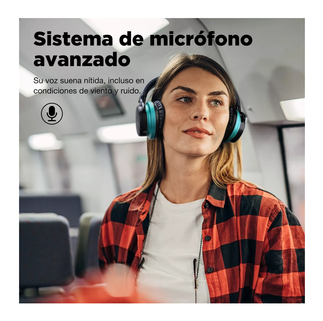 Foto 5 | Audífonos Bluetooth Cowin con Cancelación de Ruido Azul Cielo