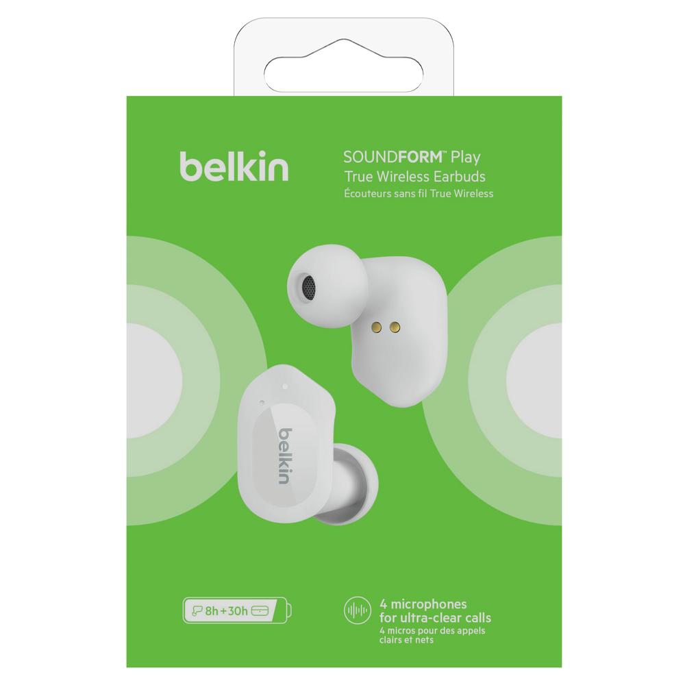 Foto 9 pulgar | Audífonos Belkin Soundform Play Blancos