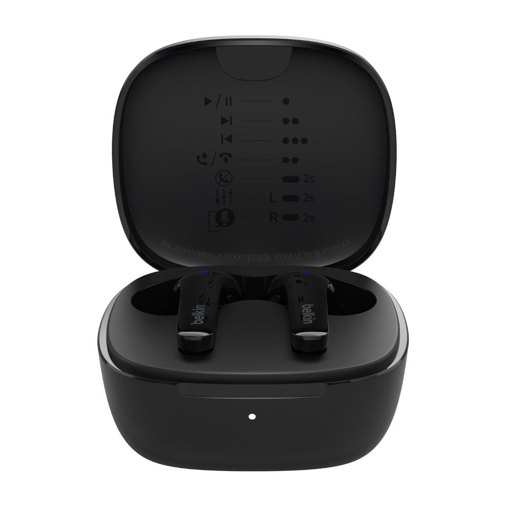 Foto 5 pulgar | Audífonos True Wireless Belkin Negros con Bluetooth