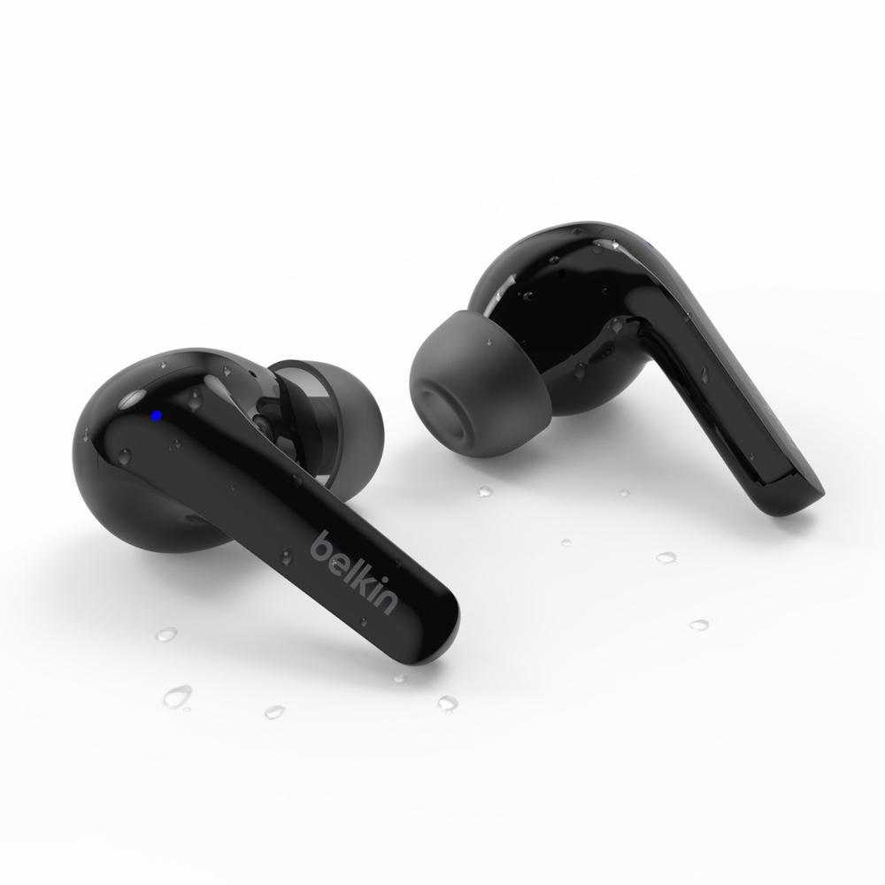 Foto 8 pulgar | Audífonos True Wireless Belkin Negros con Bluetooth