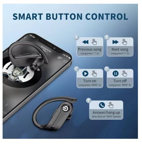 Foto 3 pulgar | Auriculares Deportivos Wünd Azul Bluetooth