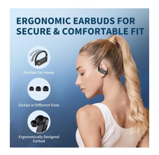 Foto 4 pulgar | Auriculares Deportivos Wünd Azul Bluetooth