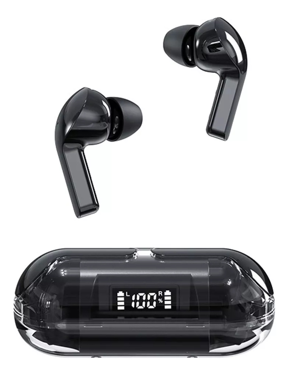 Manos Libres Audífonos Bluetooth 5.3 Tm20 Fralugio Tws color Negro