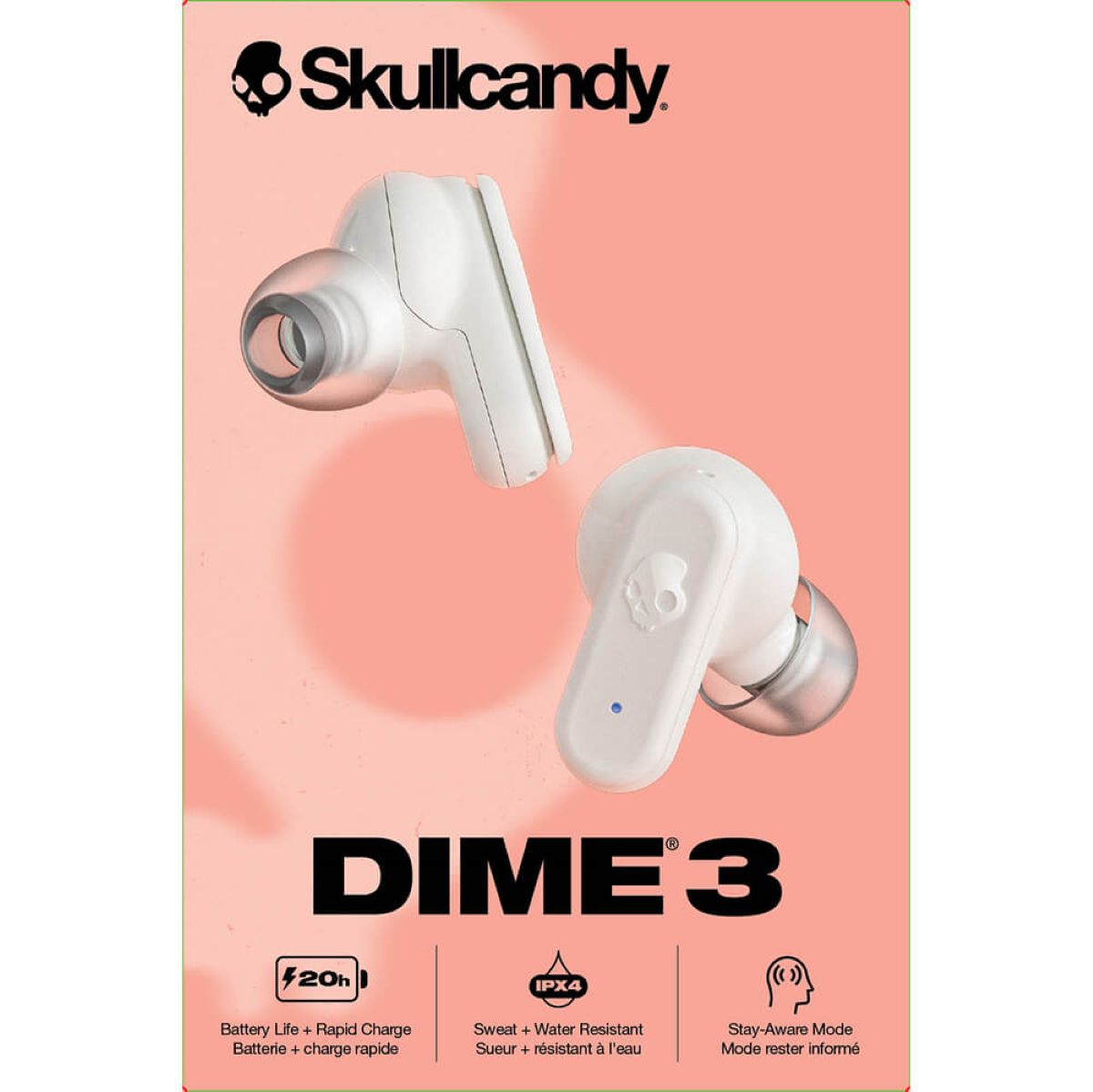 Foto 4 pulgar | Audífonos Skullcandy Dime 3 Bone Orange True Wireless