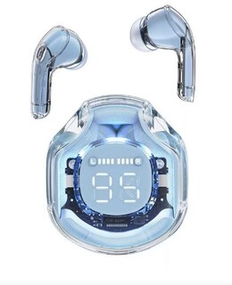 Foto 1 | Audífonos Wünd In-ear Inalámbricos T8 Blanco Con Luz Led Azul