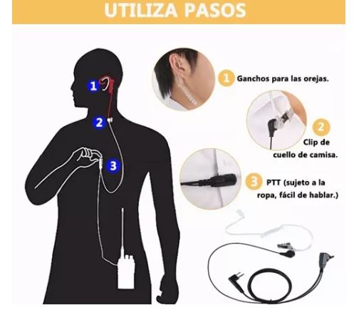 Foto 4 pulgar | Audífonos Manos Libres Wünd para Radio Talkie