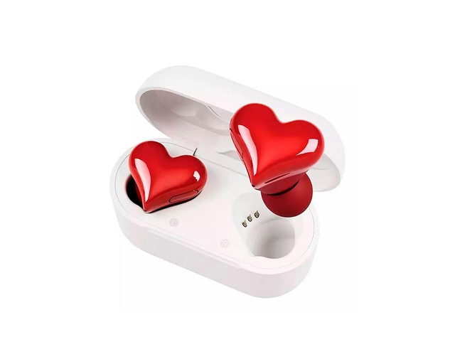 Foto 2 pulgar | Auriculares Corazón Rojo