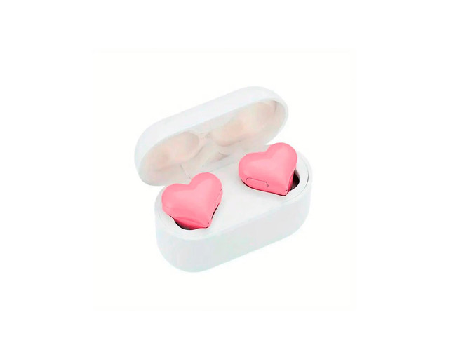 Auriculares Corazón Rosa