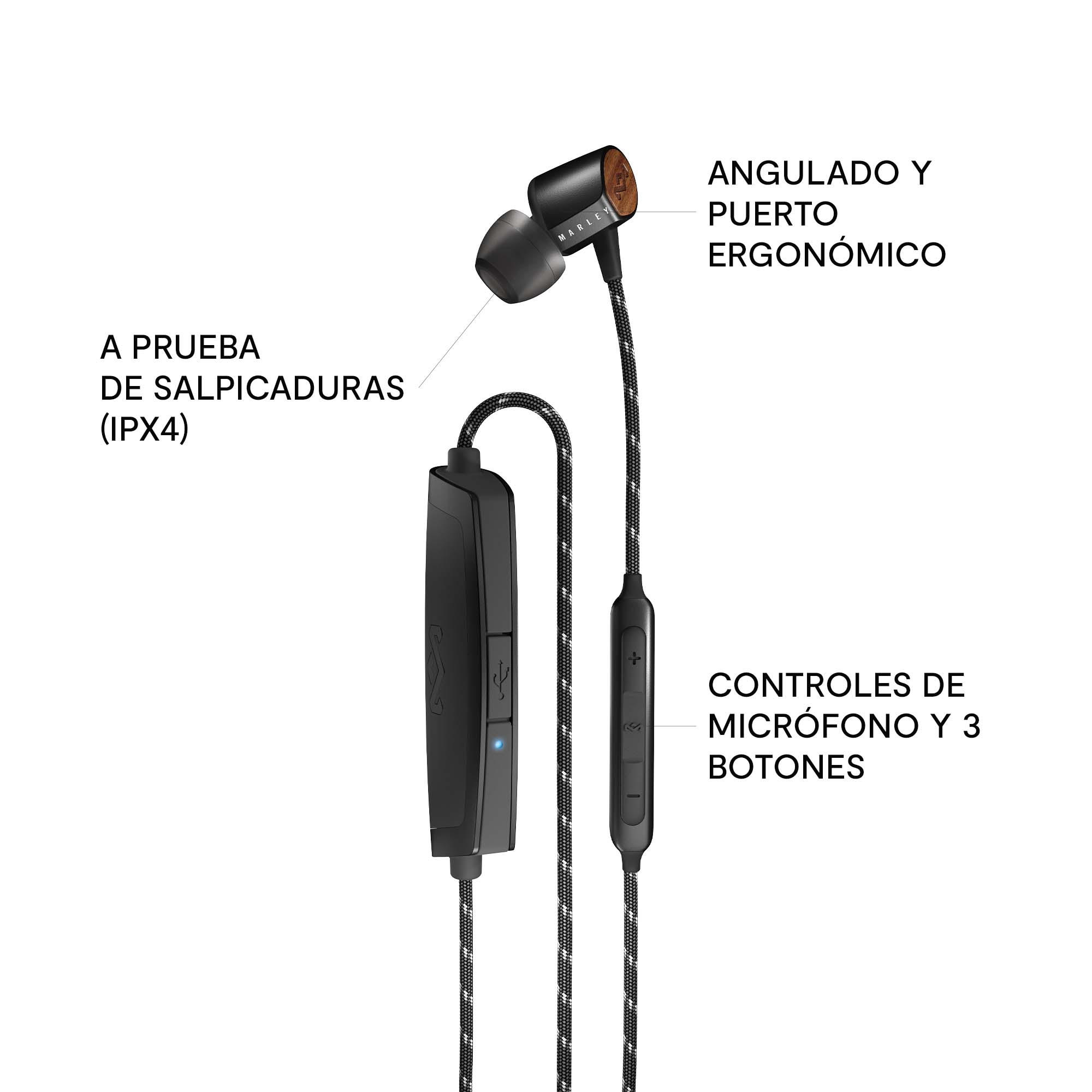 Foto 3 pulgar | Audífono Bluetooth House Of Marley Uplift 2 con Micrófono