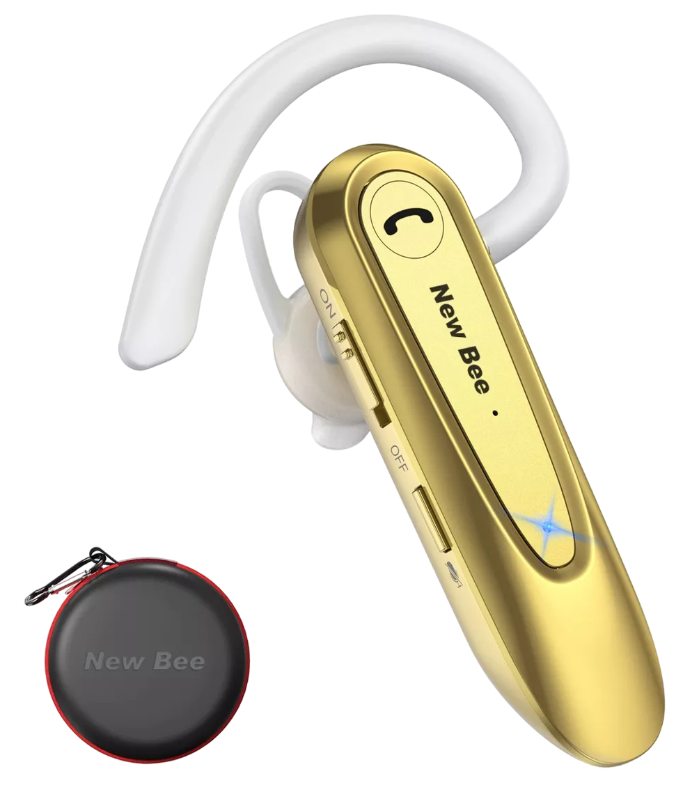 Foto 2 pulgar | Auriculares Monoaurales In-Ear Belug Dorado Inalámbrico