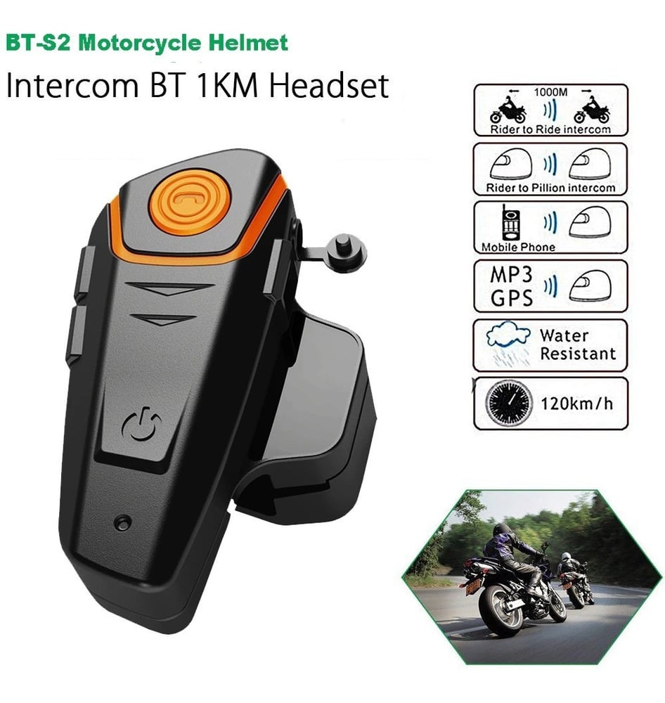 Foto 3 pulgar | Casco De Moto Manos Libres Bluetooth Intercom Bt-s2 - Venta Internacional