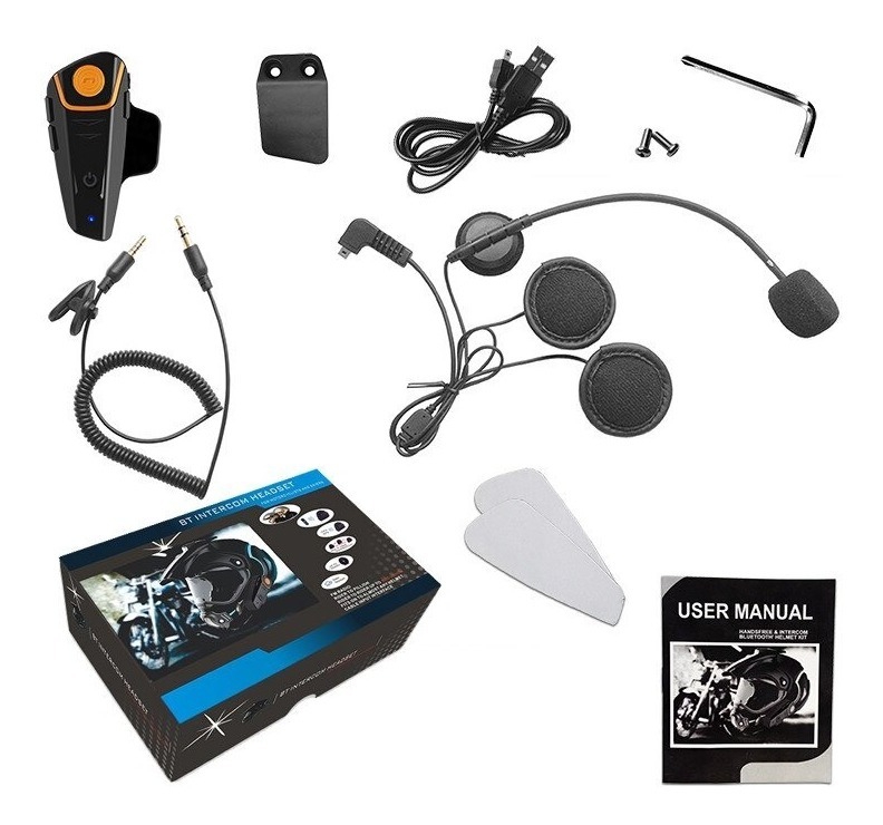 Foto 6 pulgar | Casco De Moto Manos Libres Bluetooth Intercom Bt-s2 - Venta Internacional