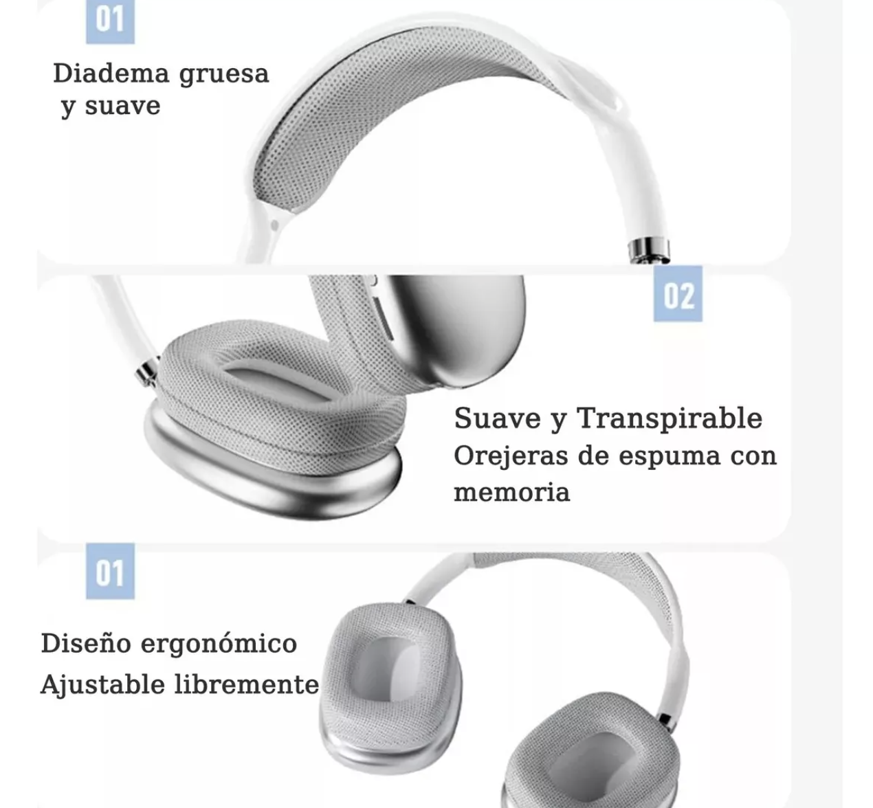 Foto 3 pulgar | Auriculares Gamer Inalámbricos Varmi Blanco T