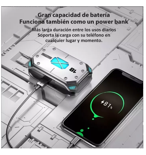 Foto 4 pulgar | Audífonos Bluetooth M41 Tws Hd Reducción Ruido Audicularer Color Gris