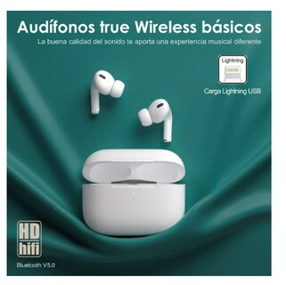 Foto 3 | Auriculares In-ear Gamer Inalámbricos R30 Blanco con Luz LED