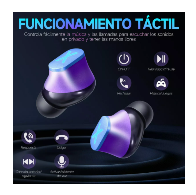 Foto 4 pulgar | Audífonos Bluetooth In-ear Gamer K89 Reducción de Ruido Wünd