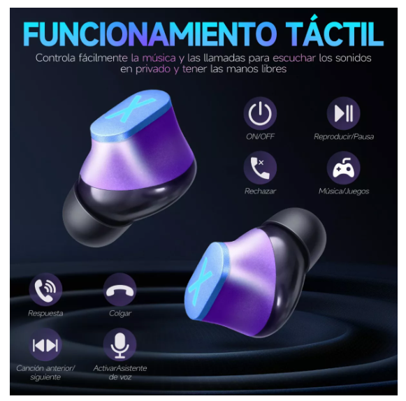 Foto 4 pulgar | Audífonos Bluetooth Wünd Gamer K89 Reducción De Ruido