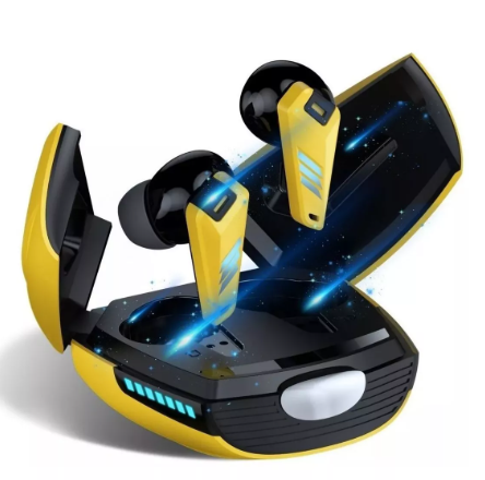 Auricular Wünd  Bluetooth Inalámbrico Es Compatible Con Iphone Y Android Color Amarillo