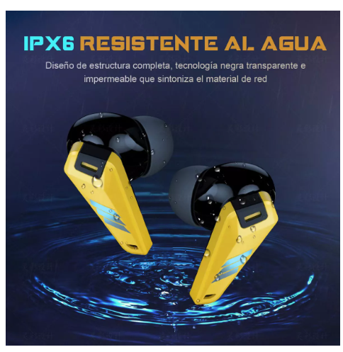 Foto 3 pulgar | Auricular Wünd  Bluetooth Inalámbrico Es Compatible Con Iphone Y Android Color Amarillo