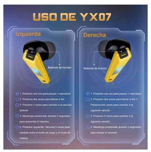 Foto 4 pulgar | Auricular Wünd  Bluetooth Inalámbrico Es Compatible Con Iphone Y Android Color Amarillo