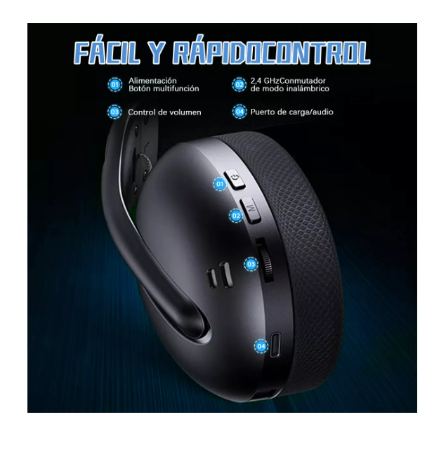 Foto 3 pulgar | Auriculares Inalámbricos Diadema Gamer Bluetooth Headset Wünd