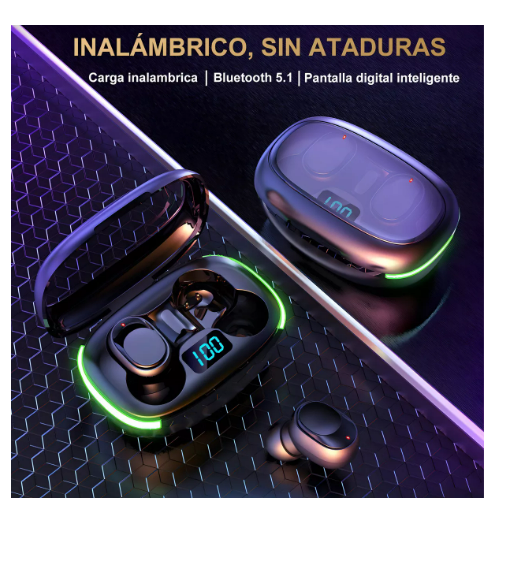 Foto 5 pulgar | Audífonos Inalámbricos Bluetooth Función Carga Inalámbrica Bt3-0066 Negro Avedistante Wünd