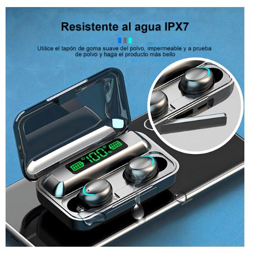 Foto 5 pulgar | Audífonos In-ear Inalámbricos Glimall X 2 Unidades Negro Para Iphone Y Android