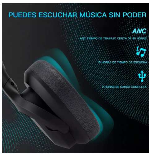 Foto 4 pulgar | Audífonos Gamer Wünd Inalámbricos Bluetooth de Diadema