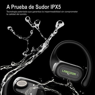Foto 6 | Audífonos Langsdom Impermeables TS19 Verdes para Deporte