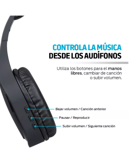 Foto 3 pulgar | Audífonos Bluetooth Wünd Inalámbricos High Definition Tipo Diadema, Batería De Larga Duración, Aislamiento De R