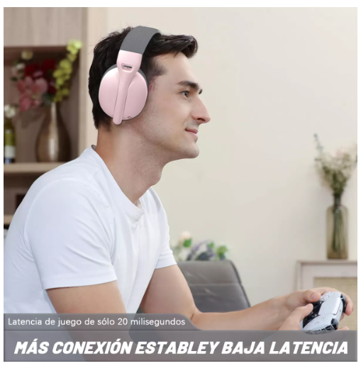 Foto 4 pulgar | Audífonos Inalámbricos Wünd Rosas con Bluetooth