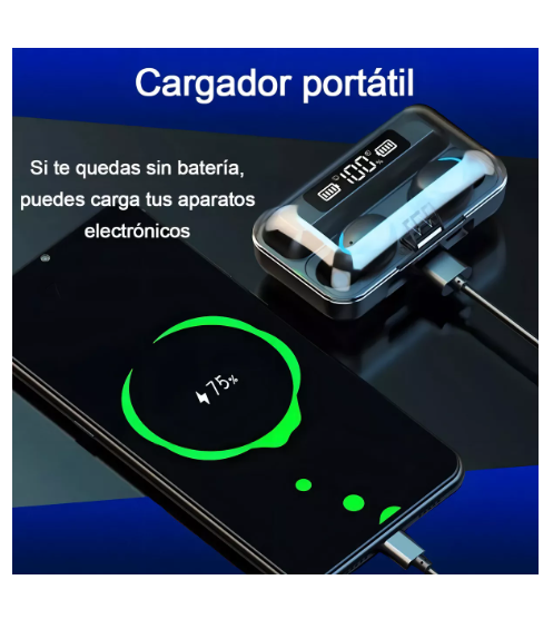 Foto 5 pulgar | Audífonos In-ear Inalambricos Wünd con Bluetooth Táctil Cancelación de Ruido Negros