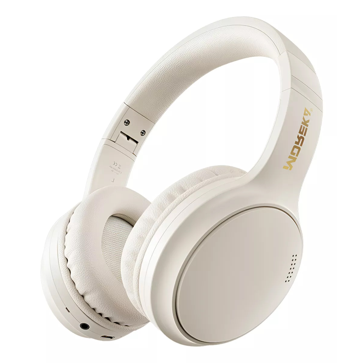 Audífonos Inalámbricos Plegables Bluetooth 5.4 Gamer Diadema Beige