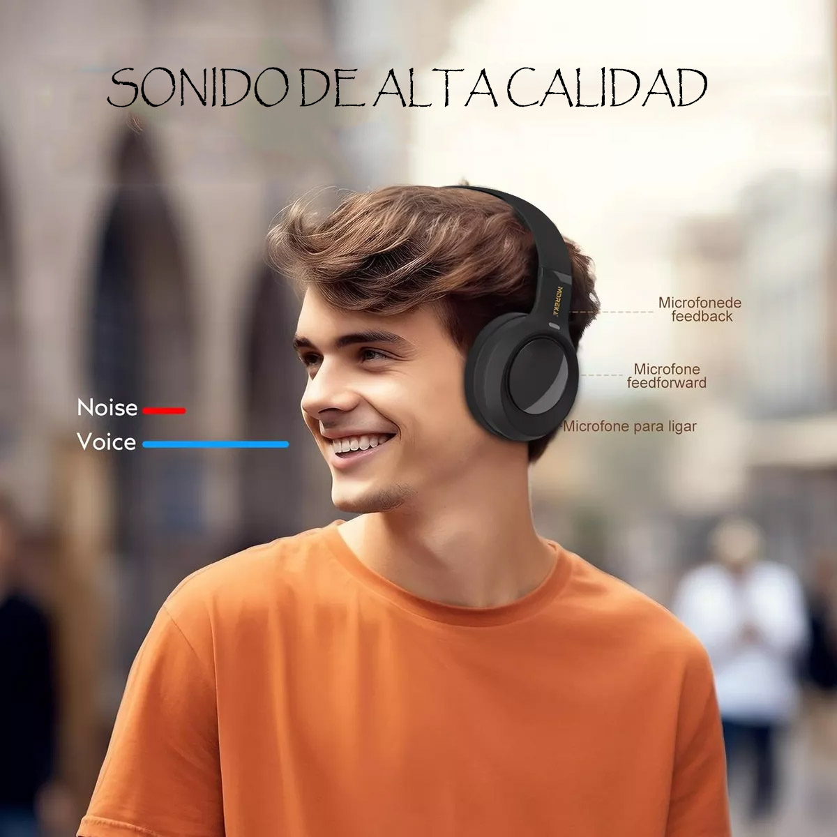 Foto 7 pulgar | Audífonos Inalámbricos Over Ear Bluetooth 5.4 Gamer Beige