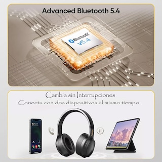 Foto 5 | Audífonos Inalámbricos Over Ear Bluetooth 5.4 Gamer Negro