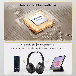 Foto 6 | Audífonos Inalámbricos Over Ear Bluetooth 5.4 Gamer Negro