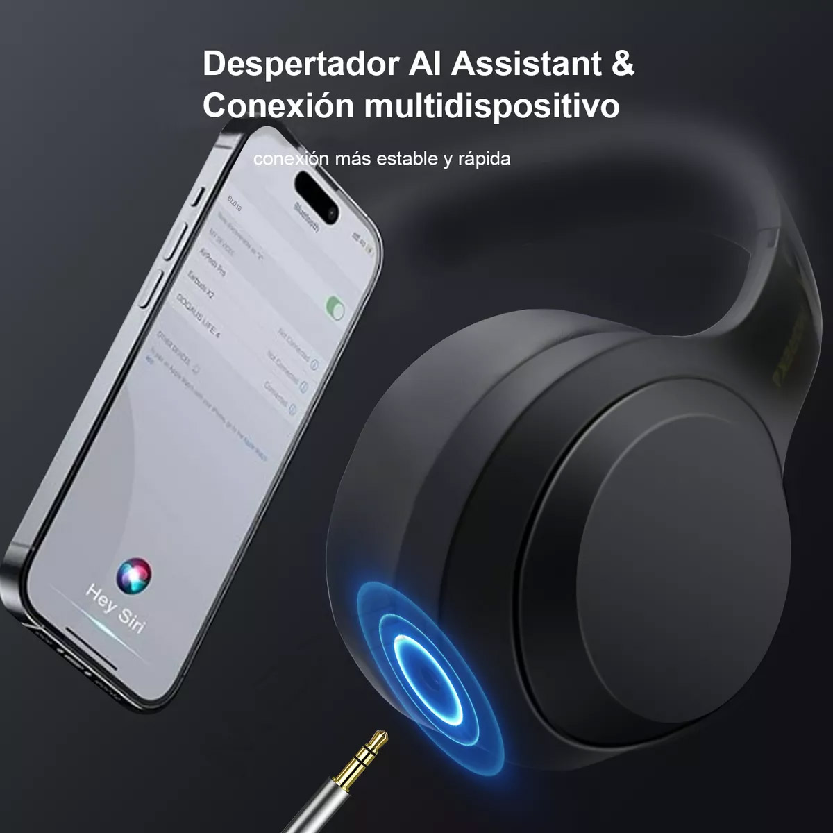 Foto 6 pulgar | Audífonos Inalámbricos Over Ear Bluetooth 5.4 Gamer Beige