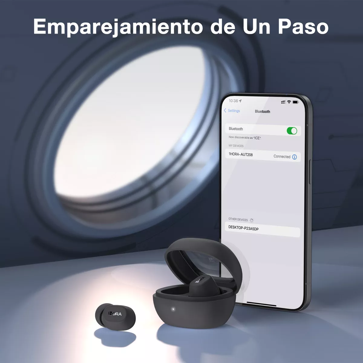 Foto 4 pulgar | Audífonos Inalámbricos In Ear 1 Hora Bluetooth 5.3 Negros