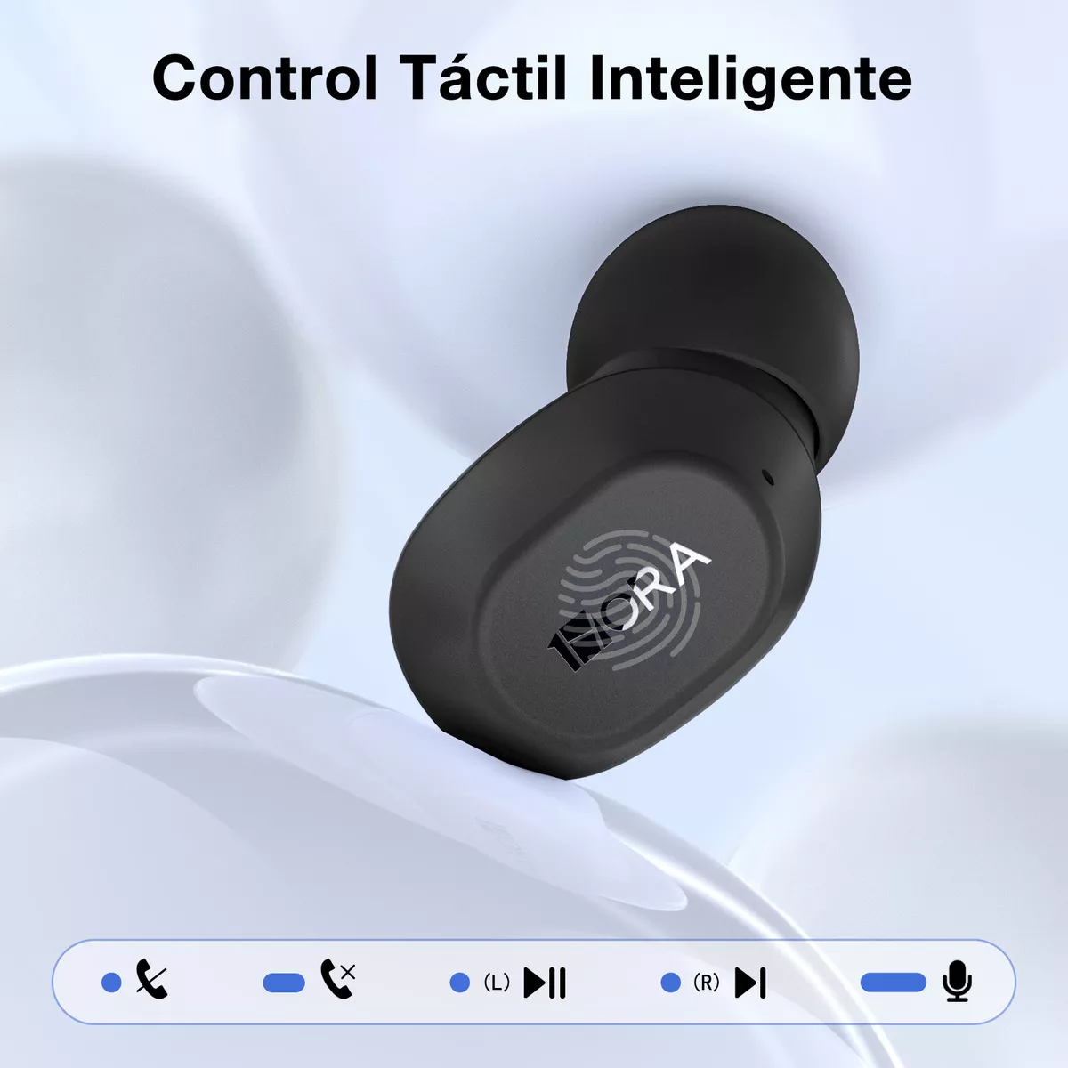 Foto 6 pulgar | Audífonos Inalámbricos In Ear 1 Hora Bluetooth 5.3 Negros