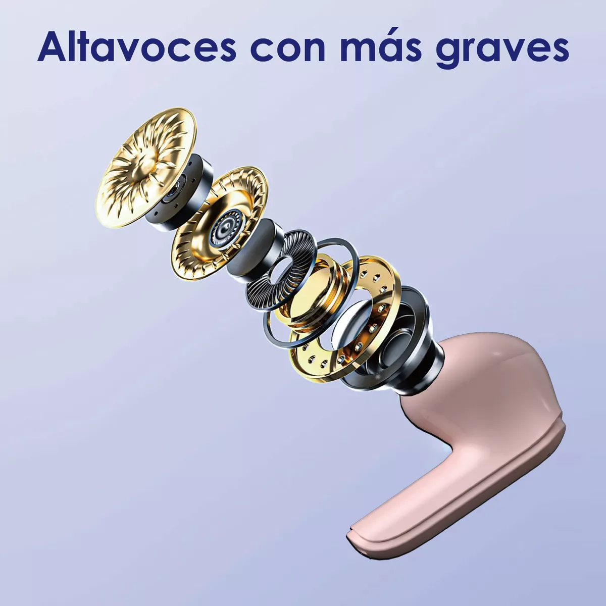 Foto 3 pulgar | Audífonos Inalámbricos Belug A13 Bluetooth 5.3 Rgb Rosas