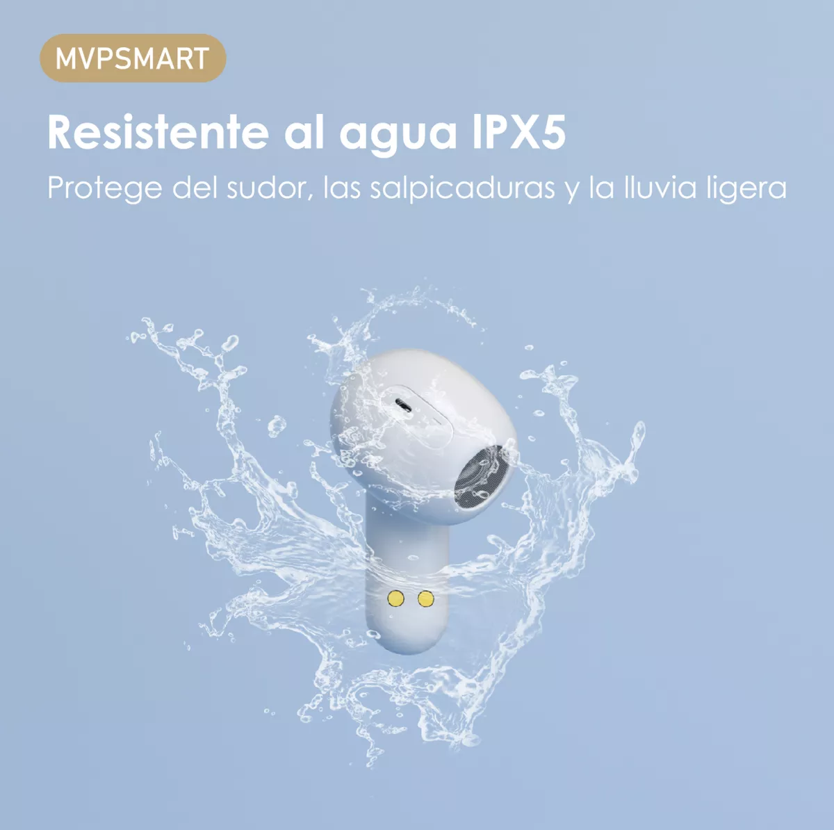 Foto 4 | Manos Libres Inalámbricos 5.3 Belug Bluetooth Blancos