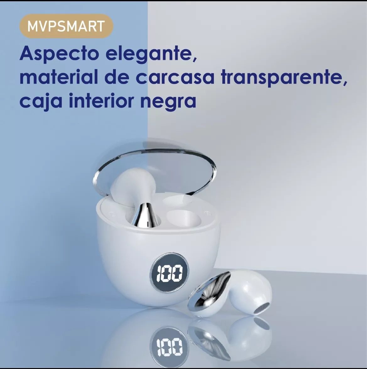 Foto 4 pulgar | Audífonos In-ear Inalámbricos Belug R85 Bluetooth 5.3 Blancos